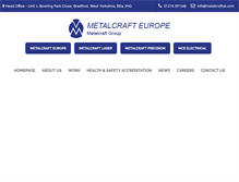 Tablet Screenshot of metalcraftuk.com